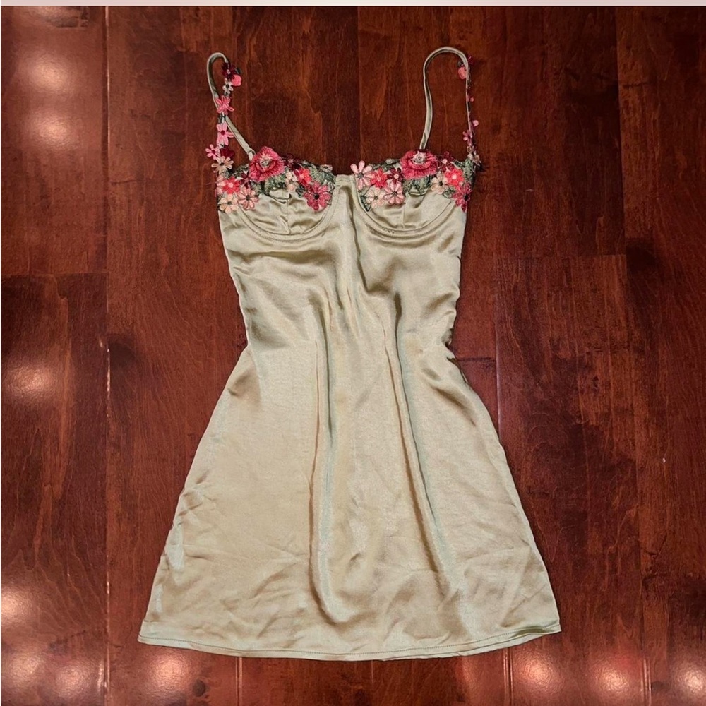 Princess Polly Cream Bustier Mini Dress